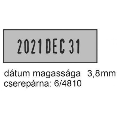 Trodat 4810 lenyomatminta – DEC formátum, 3,8 mm magas