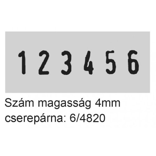 Trodat 4846 Számozóbélyegző ( 6 Szám )