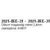 Trodat 4816 lenyomat minta – 2021–DEC–31 intervallum, 3.8 mm