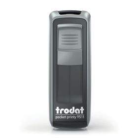 Trodat 9511 Ecoblack-Silver zsebbélyegző – zárt nézet	