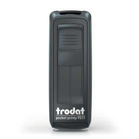 Trodat 9511 zsebbélyegző – zárt állapot, fekete (Ecoblack)