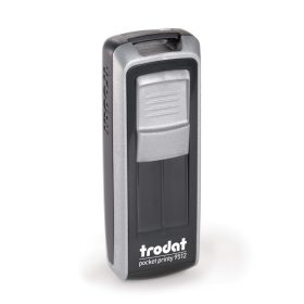 Trodat 9512 Ecoblack–Silver bélyegző zárt állapotban	