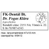 Trodat 9512 lenyomat minta – 5 sor	