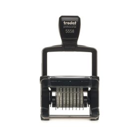   Trodat Professional 5558/Pl ( 56 X 33 Mm ) Fémházas Számozóbélyegző (8 Szám) Lenyomattal