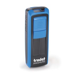 Trodat 9512 Ecoblack–Blue zsebbélyegző – zárt állapot	