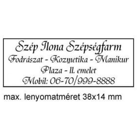 Trodat 4911 bélyegzőhöz való szöveglemez